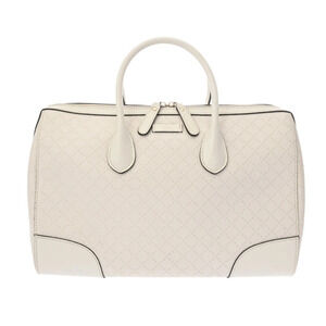 GUCCI Diamante Boston Bag White Leather